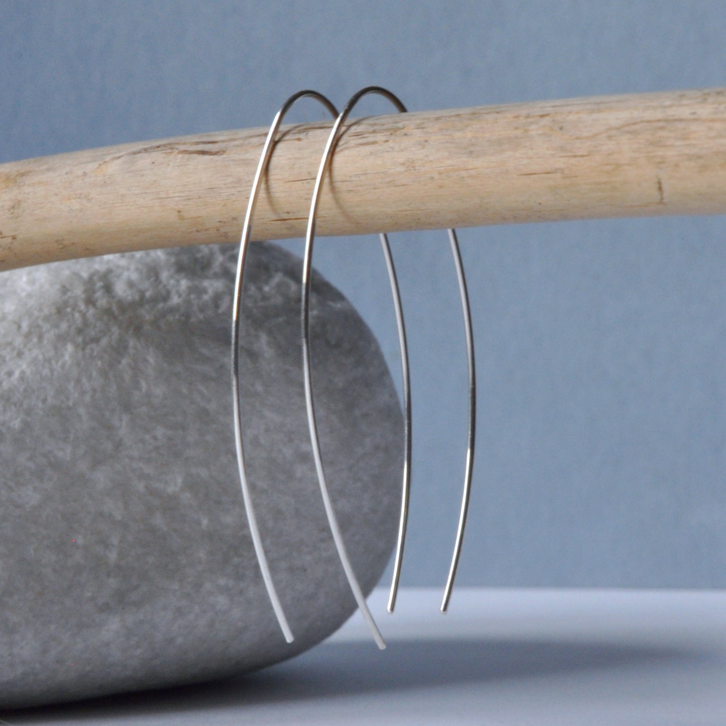 Artisanal earrings made of 925 silver 'Pure'