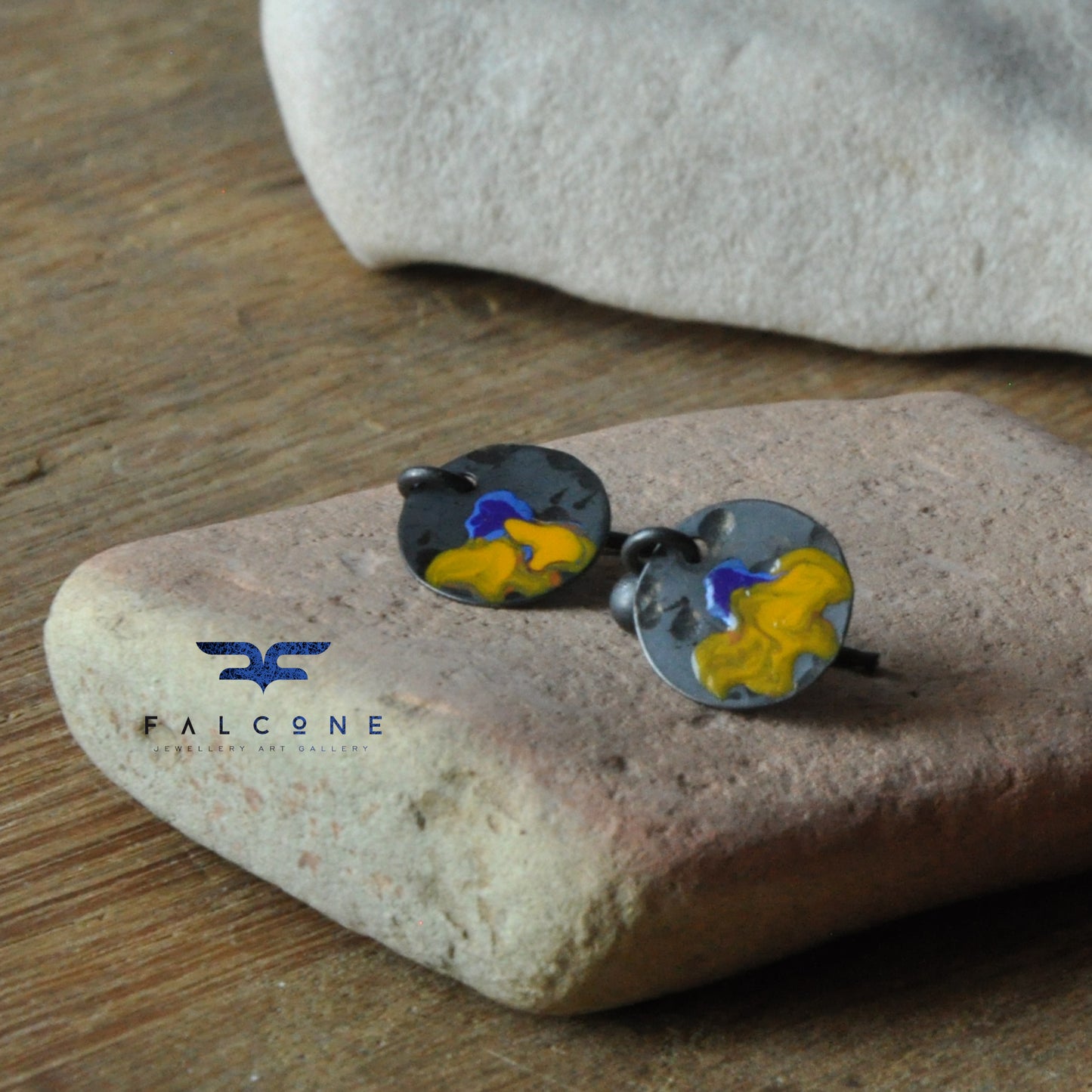 Silver stud earrings 'Mini Wild Garden'