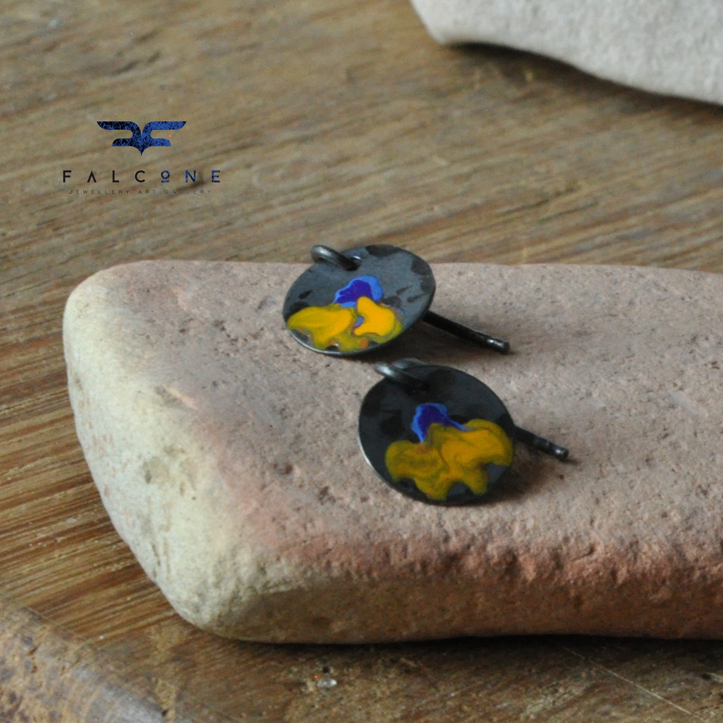 Silver stud earrings 'Mini Wild Garden'