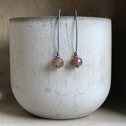 Agate and Sterling Silver Earrings 'Nymphs of Marshlands & Sweet Waters'