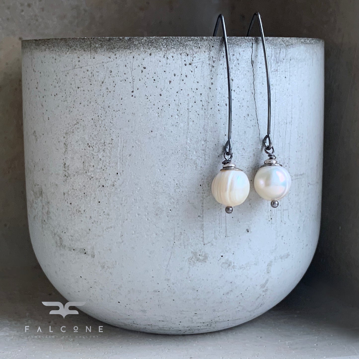 Pendientes de Perlas y Plata de Ley 'Perlas Blancas'