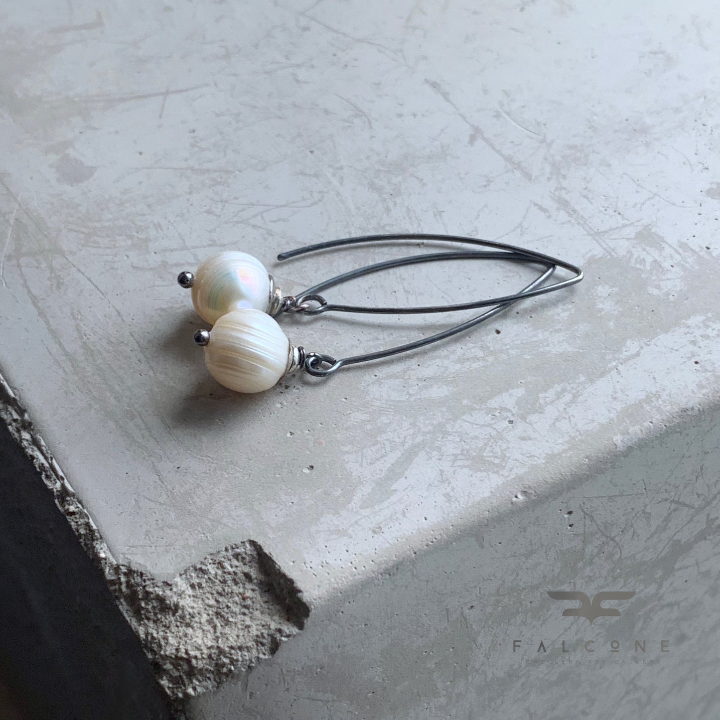 Pendientes de Perlas y Plata de Ley 'Perlas Blancas'
