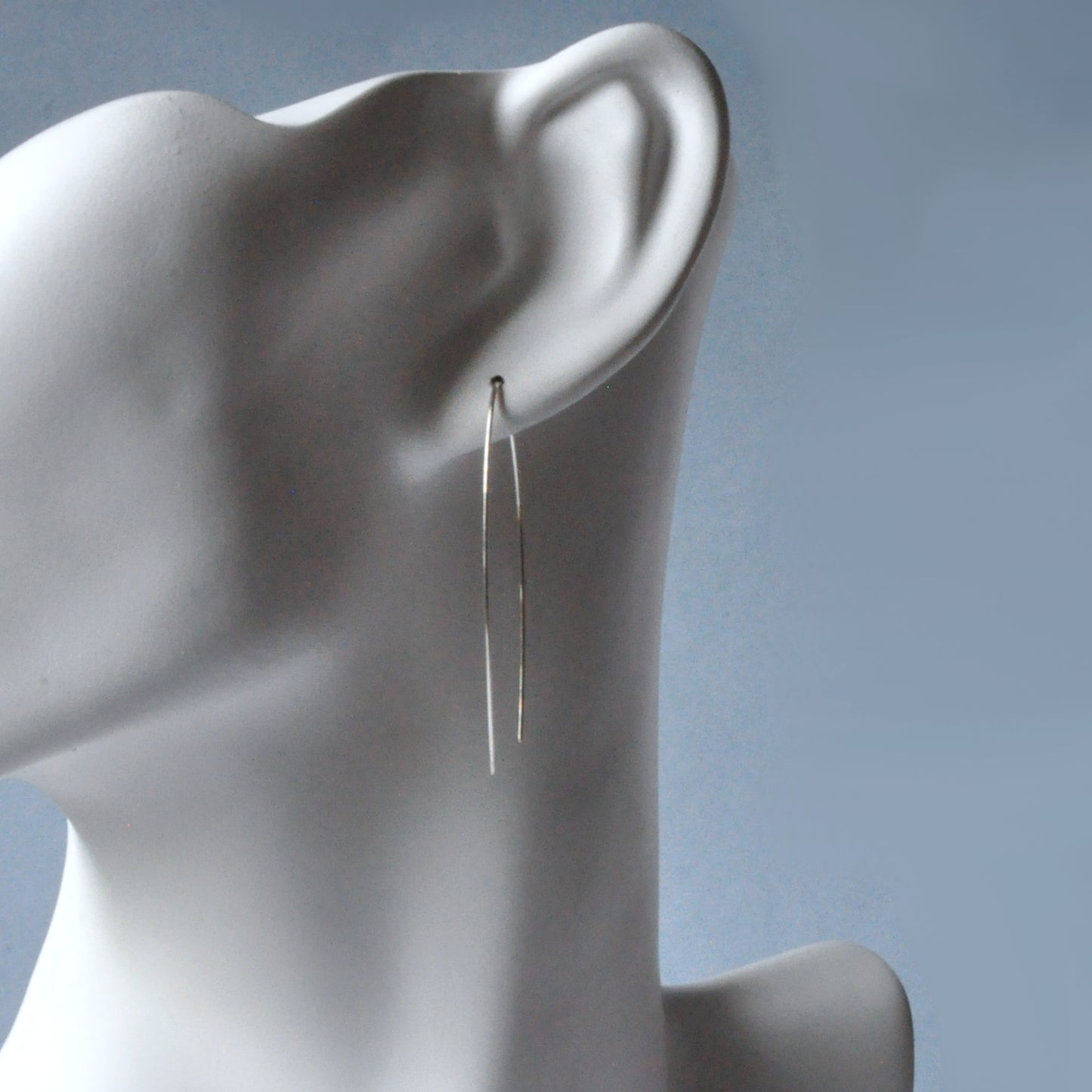 Artisanal earrings made of 925 silver 'Pure'
