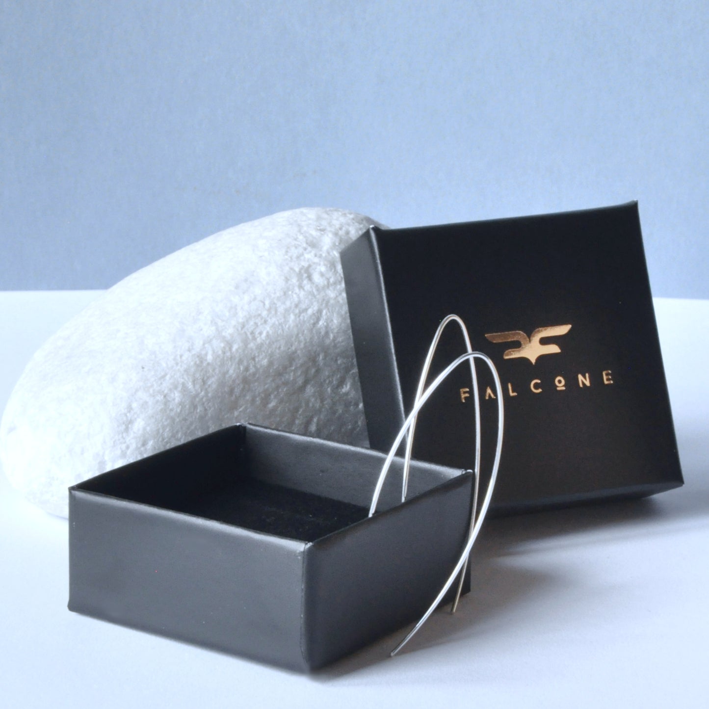 Artisanal earrings made of 925 silver 'Pure'