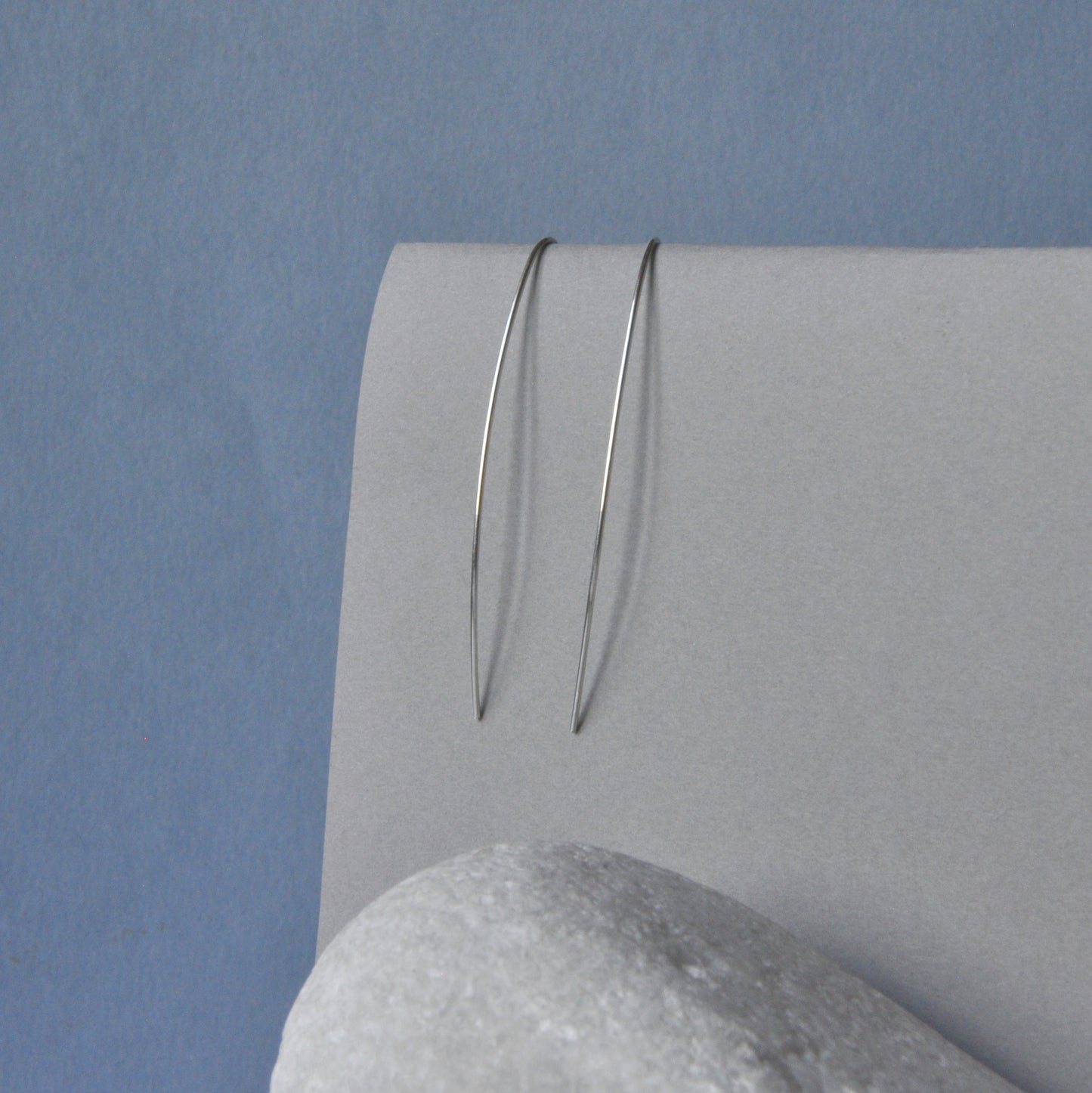 Artisanal earrings made of 925 silver 'Pure'