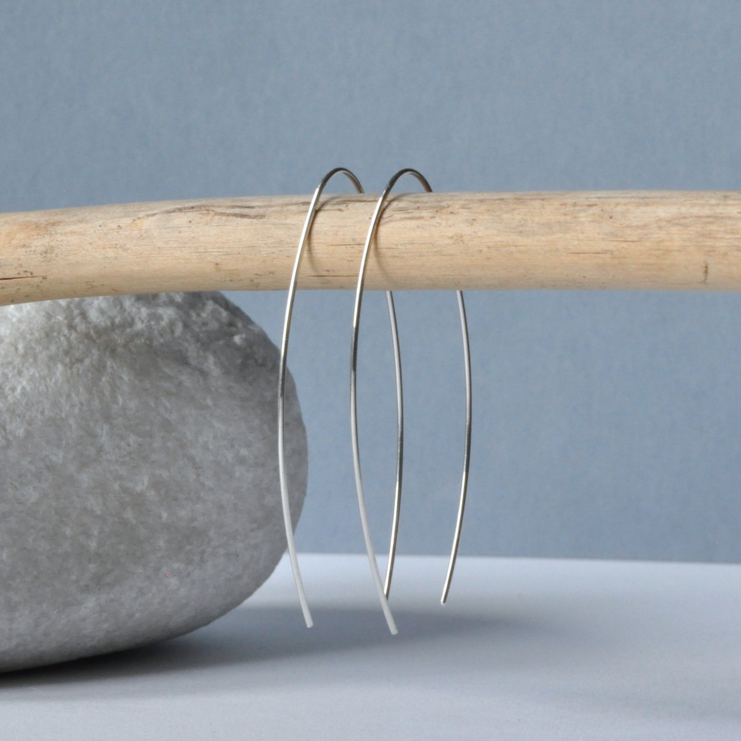 Artisanal earrings made of 925 silver 'Pure'