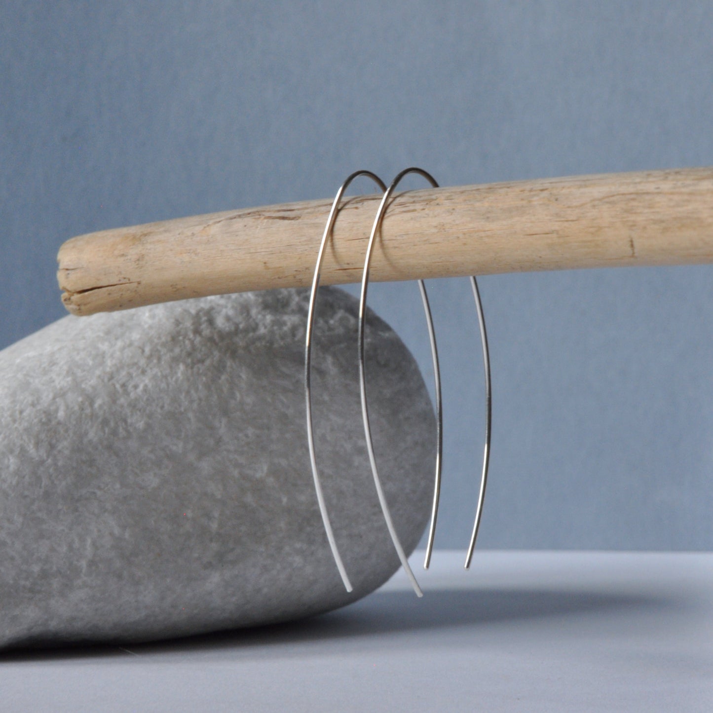 Artisanal earrings made of 925 silver 'Pure'