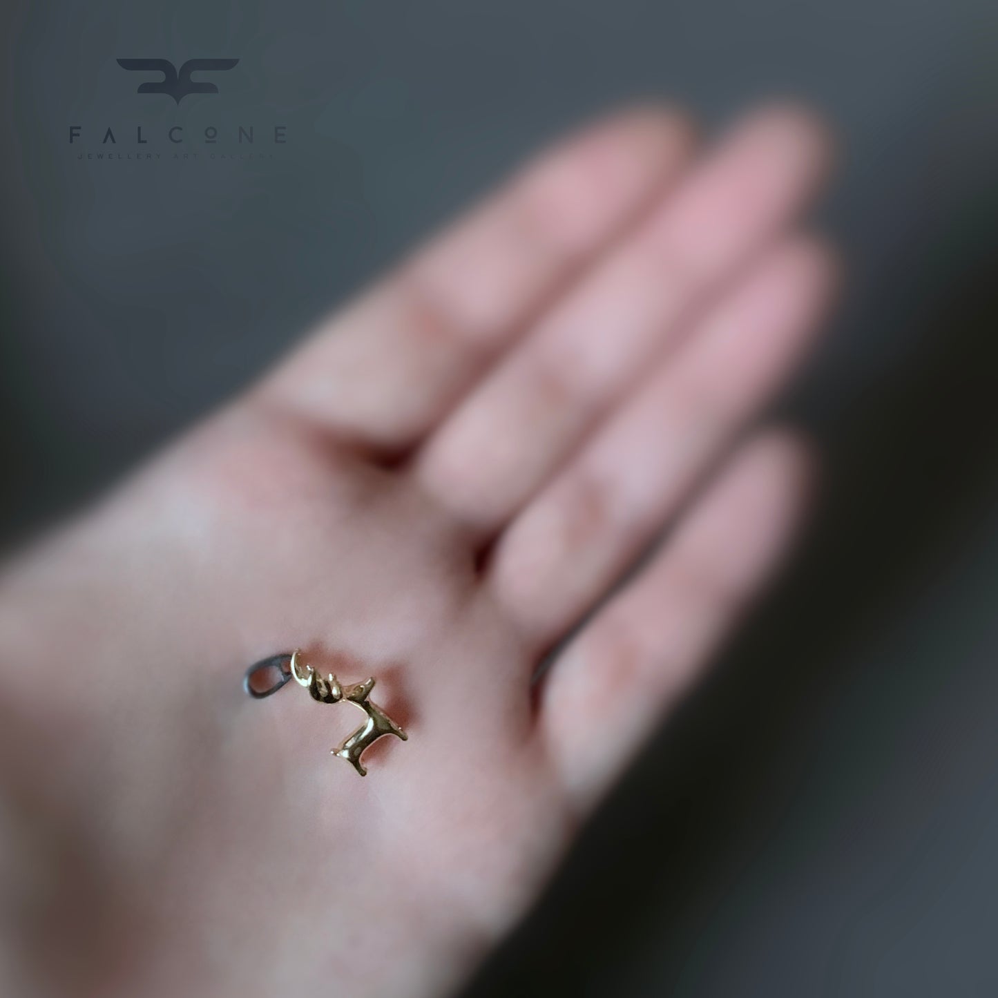 Colgante de latón bañado en oro y plata 'Espíritu del bosque'