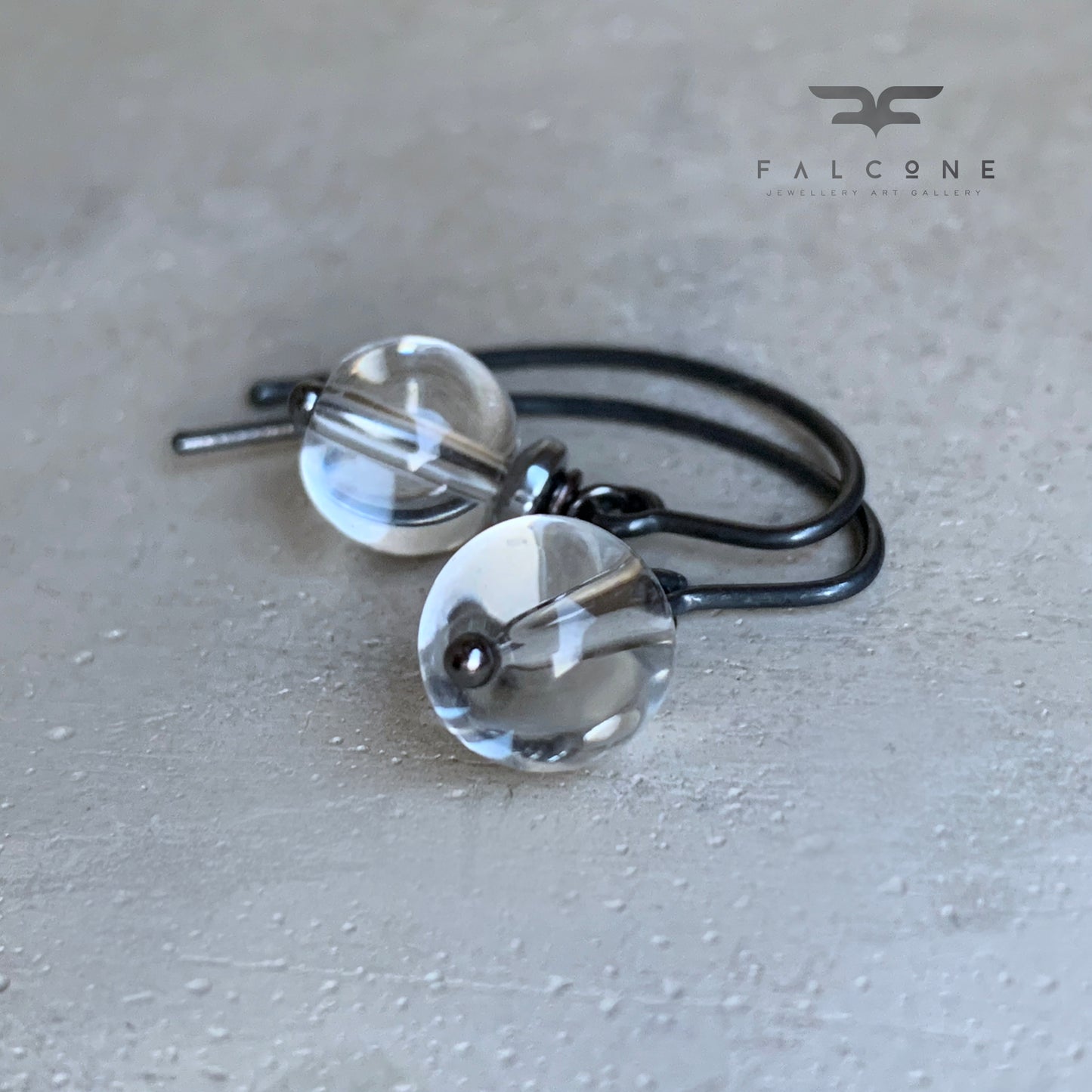 Crystal and Silver Earrings 'Crystal Pure'