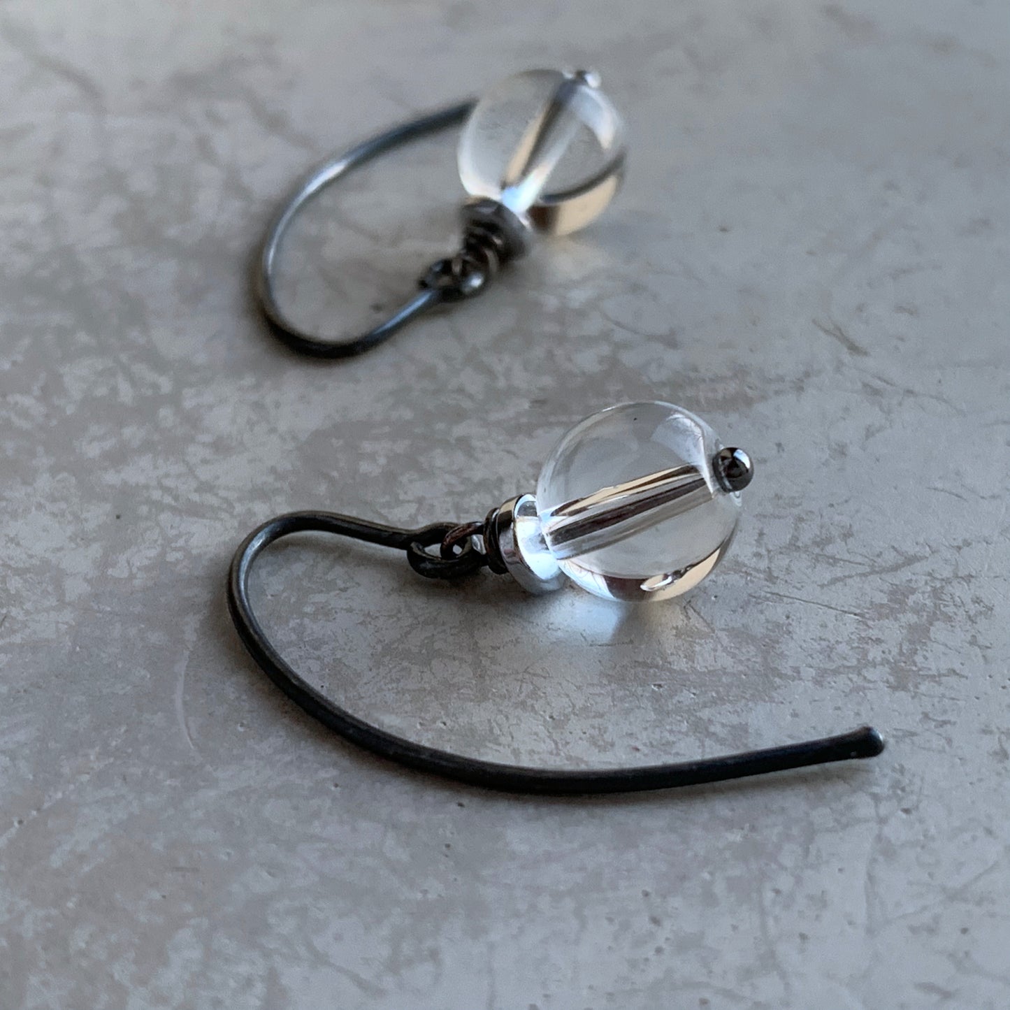 Crystal and Silver Earrings 'Crystal Pure'