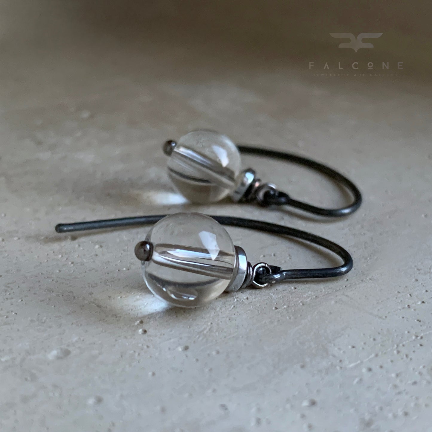 Crystal and Silver Earrings 'Crystal Pure'