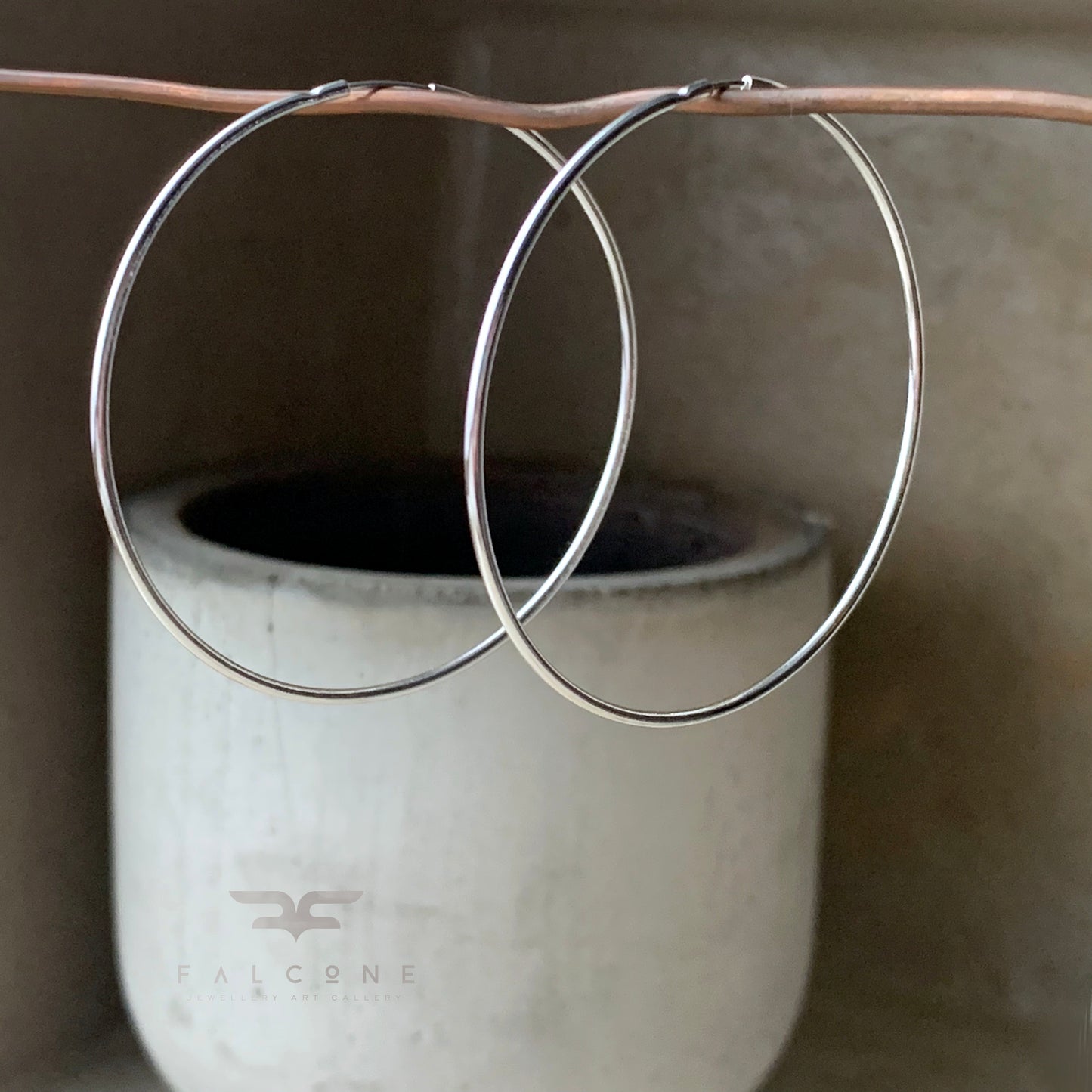 Silver hoop earrings 'Silver Hoops'