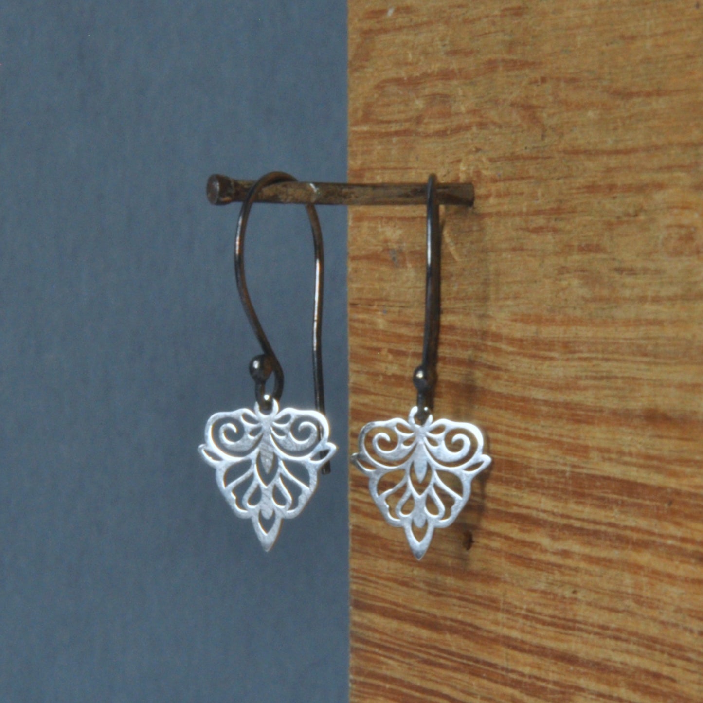 Silver earrings 'Romantic Ornaments'