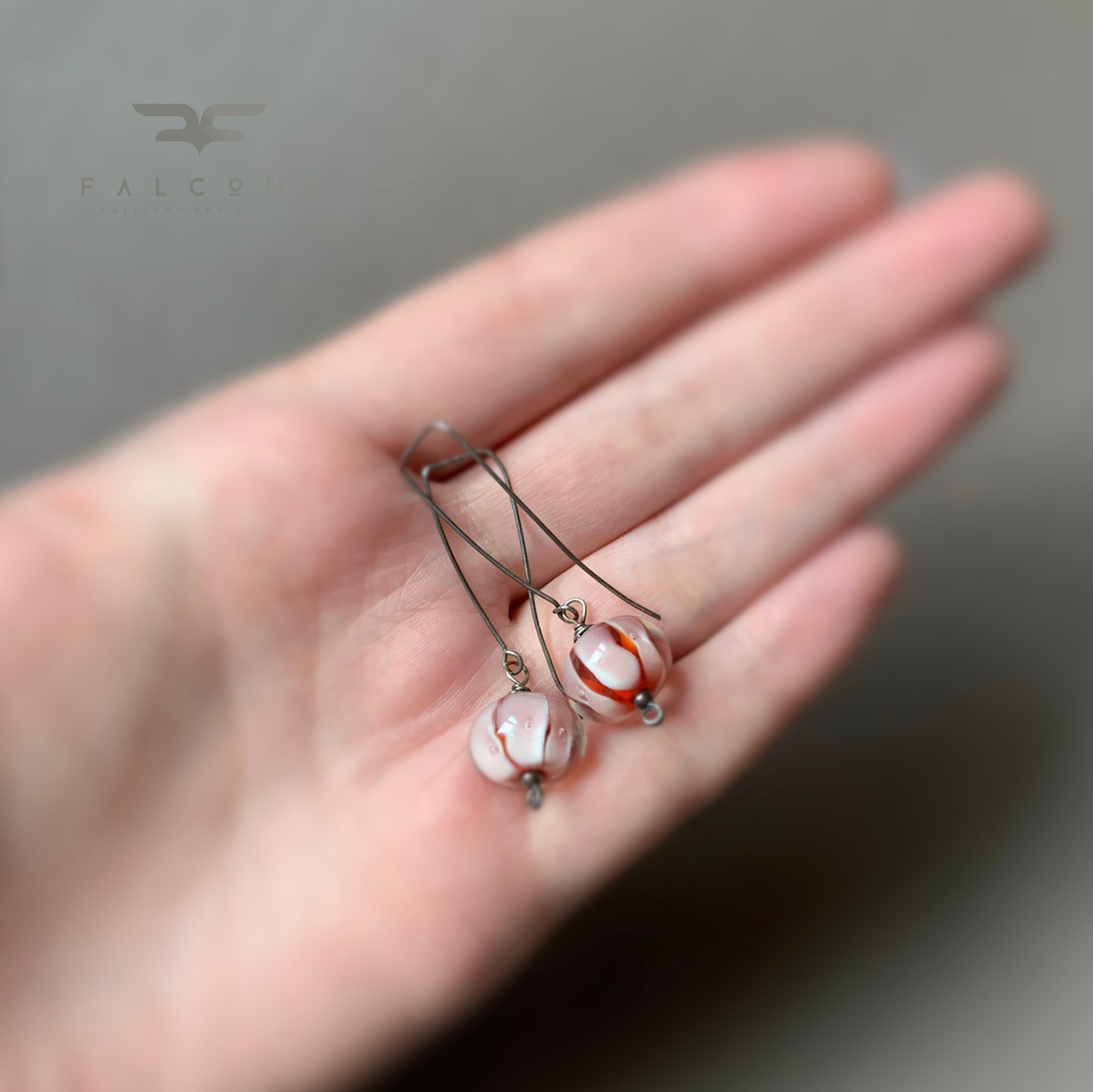 Pendientes de plata con rondelles de cristal en rosa empolvado 'Candy Shop'