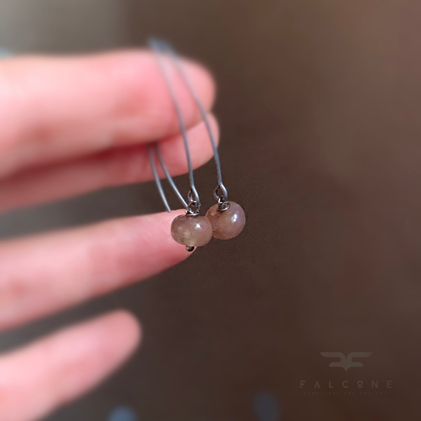 Agate and Sterling Silver Earrings 'Nymphs of Marshlands & Sweet Waters'