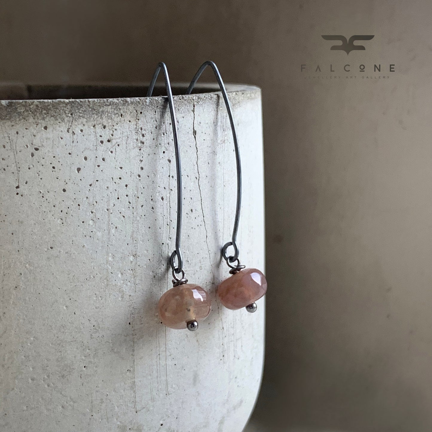 Agate and Sterling Silver Earrings 'Nymphs of Marshlands & Sweet Waters'