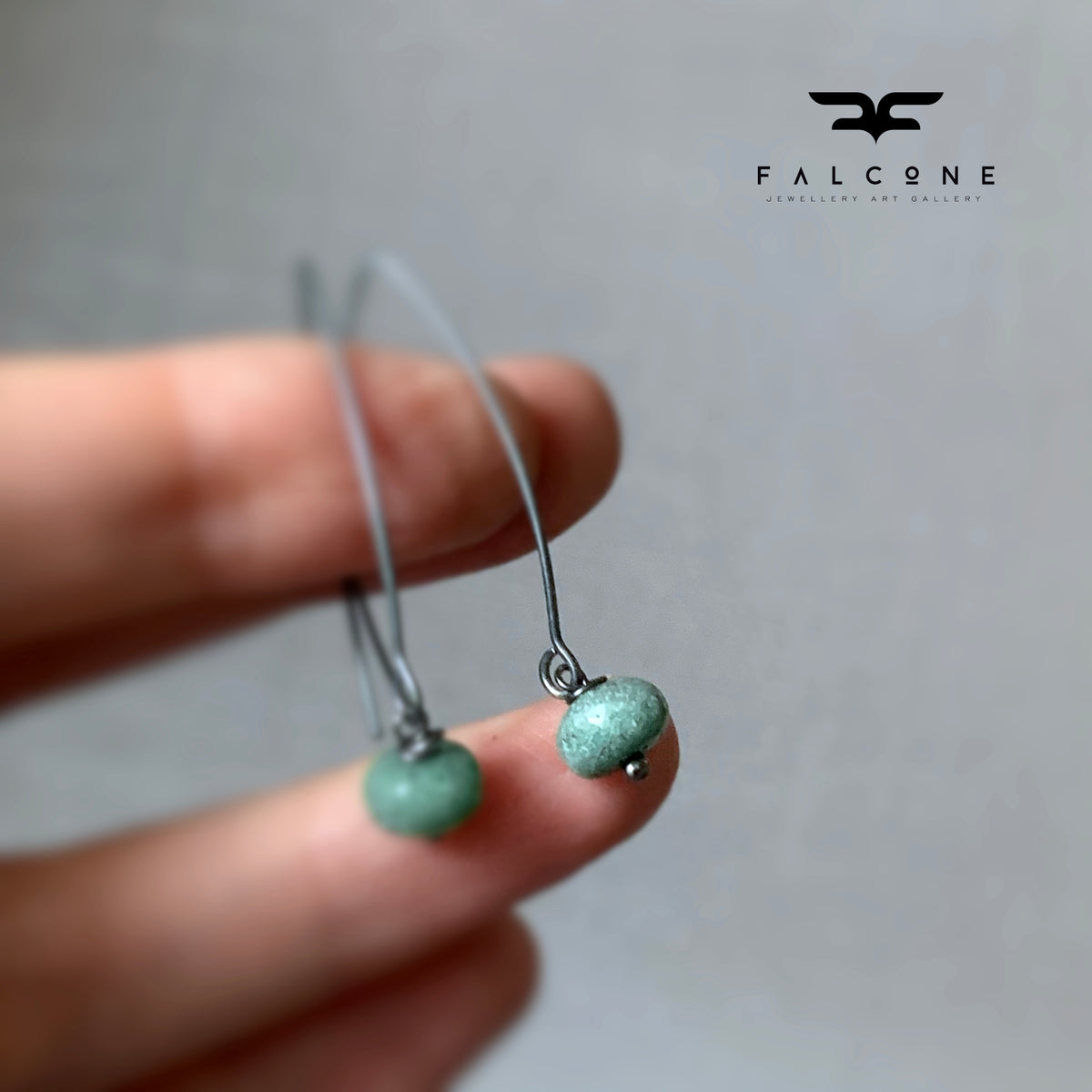 Agate and Sterling Silver Earrings 'Nymphs of the Tall Grasses'
