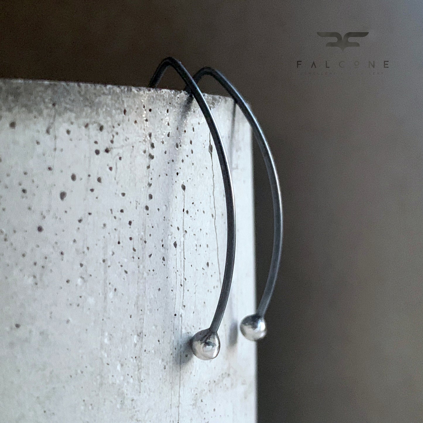 Minimalist Silver Earrings 'Silver Dew'