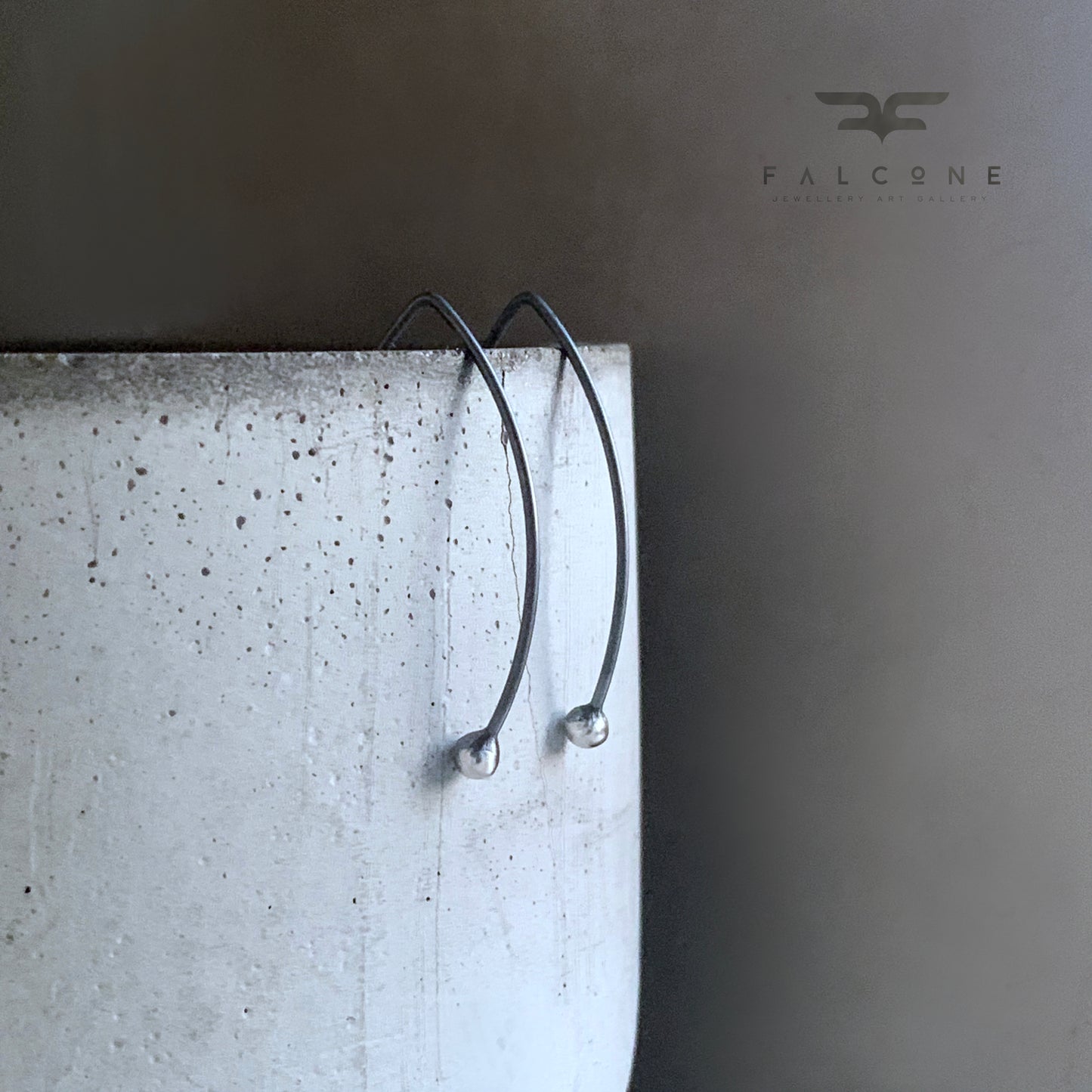 Minimalist Silver Earrings 'Silver Dew'