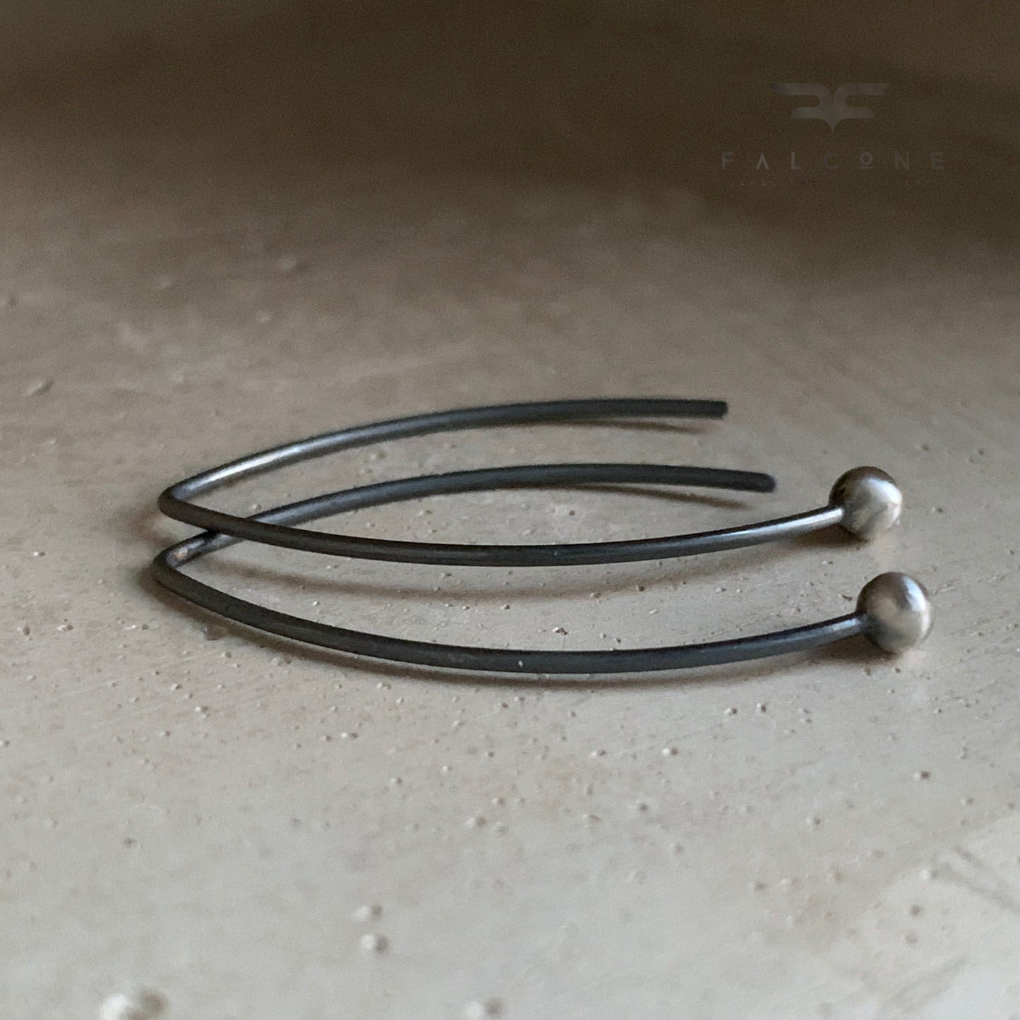 Minimalist Silver Earrings 'Silver Dew'