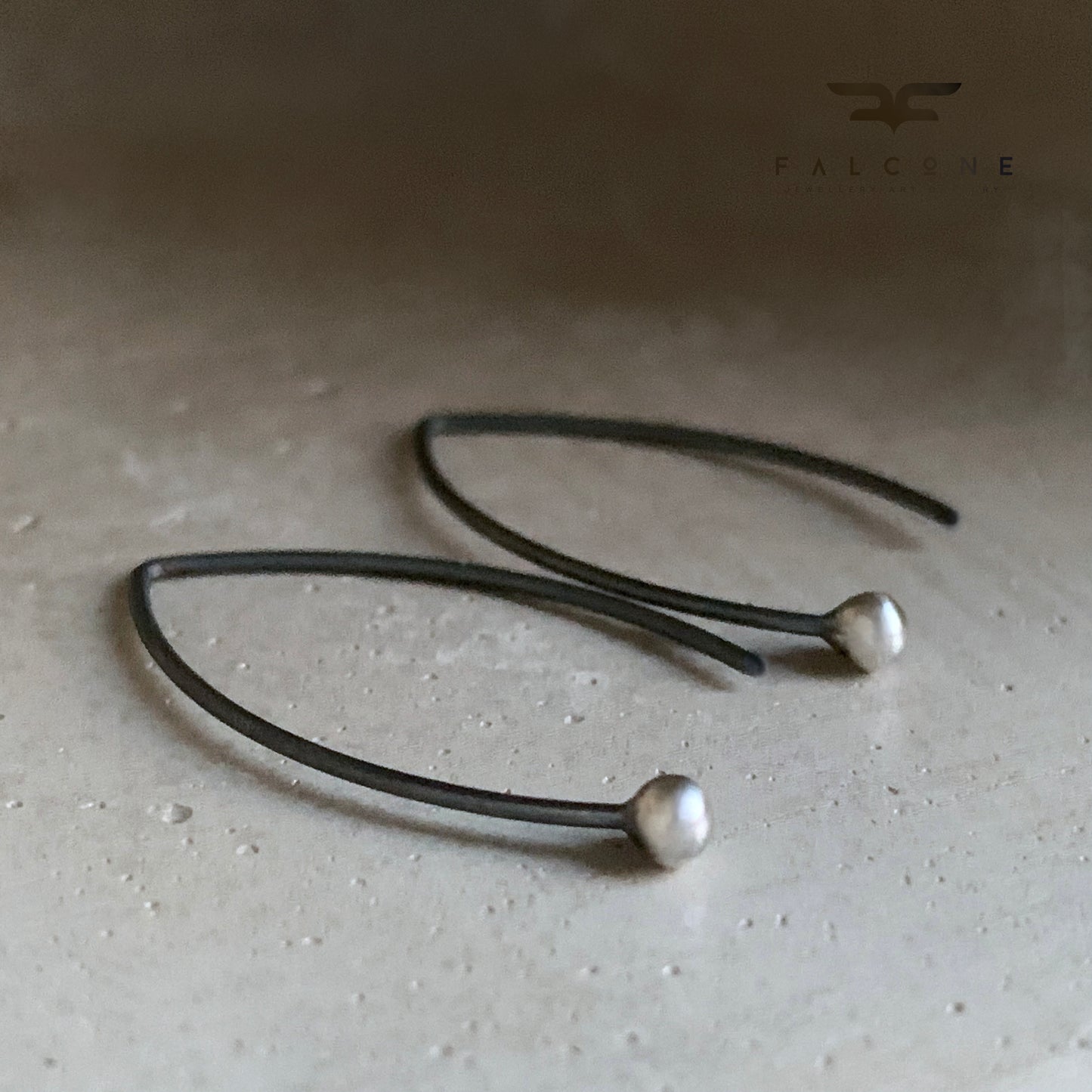 Minimalist Silver Earrings 'Silver Dew'